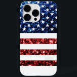Blåblåspark i USA flagga<br><div class="desc">Blåblåsparkles faux bling Fodral-Mate iphone case. USA flagga i röd och blå faux sparkles glitter. Vi användor bilder av gnistor och inte på glitter.</div>