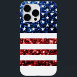 Blåblåspark i USA flagga<br><div class="desc">Blåblåsparkles faux bling Fodral-Mate iphone case. USA flagga i röd och blå faux sparkles glitter. Vi användor bilder av gnistor och inte på glitter.</div>