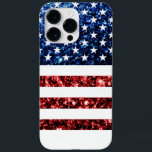 Blåblåspark i USA flagga<br><div class="desc">Blåblåsparkles faux bling Fodral-Mate iphone case. USA flagga i röd och blå faux sparkles glitter. Vi användor bilder av gnistor och inte på glitter.</div>