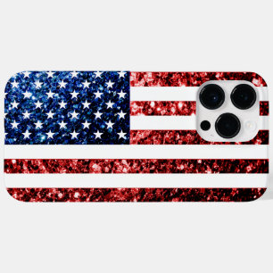 Blåblåspark i USA flagga glitter bling