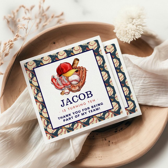 Blåblått baskeboll Barns födelsedag Party Pappersservett (Skapare uppladdad)