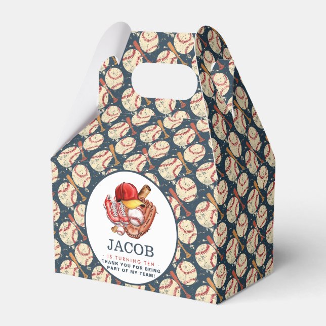 Blåblått baskeboll Barns födelsedag Party Presentaskar (Framsidan Sidan)