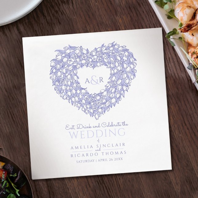 Blåblått bläck teckning pappersservett (Skapare uppladdad)