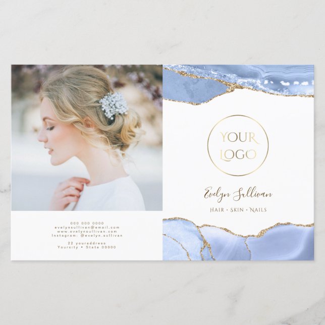 Blåblått bläckbroschyr (Framsida)