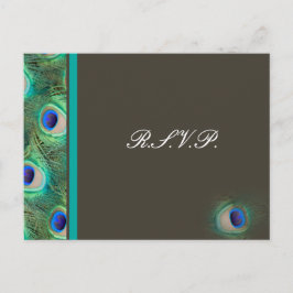 Blåblått Bröllop OSA Inbjudan Vykort