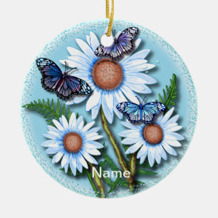 Blåblått daisy, ornament