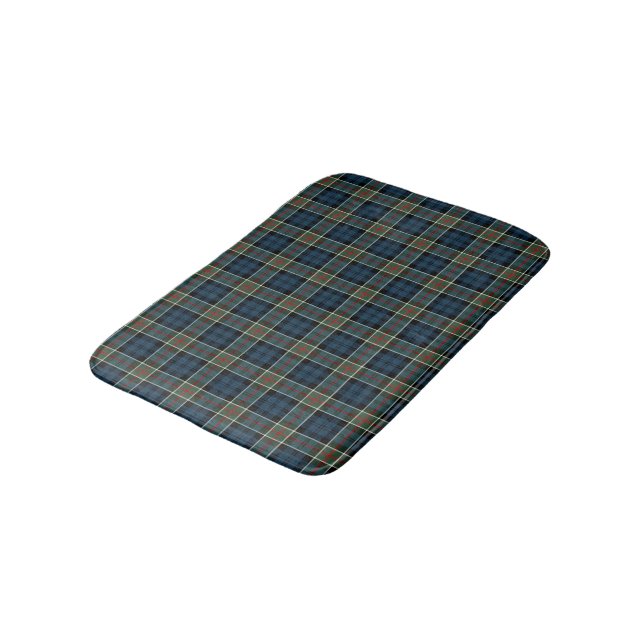 Blåblått, Grönt och Röda skotska tartan Badrumsmatta (Vinklad)