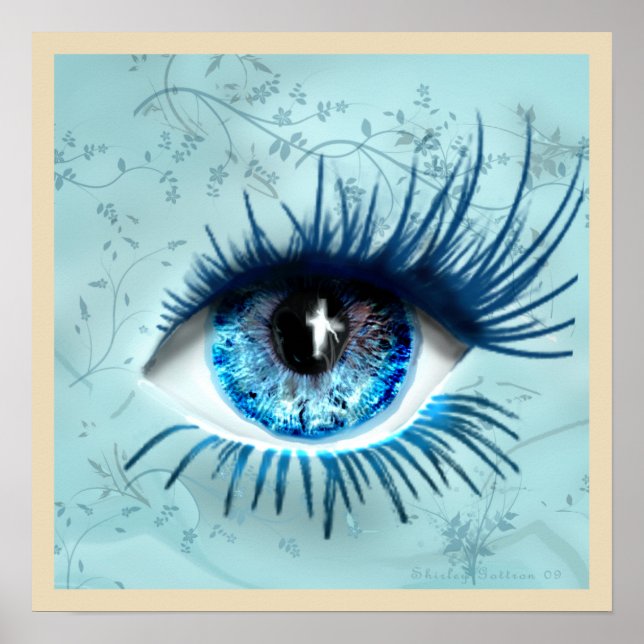 Blåblått i ansikte poster (Framsidan)