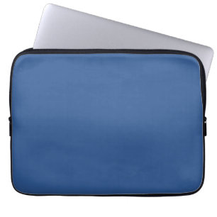Blåblått (massivt färg) laptop fodral