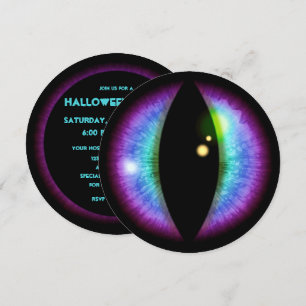 Blåblått och Lila Dragons Öga-inbjudan Inbjudningar