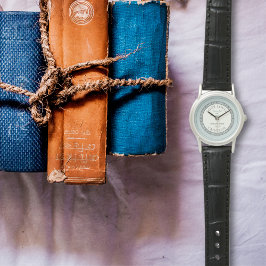 Blåblått Personlig i bok Armbandsur