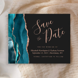 Blåblått Ro Guld-agate Spara datum