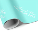 Blåblåturkos akva blå bröllop presentpapper<br><div class="desc">Blåblåturkos-akvabilinbjudningar. Trendigets turkos-bröllop gynnar en chic teal blue bröllopsmottagning party. Aqua Blue bröllop spara datum och teal Blue bröllopet.</div>