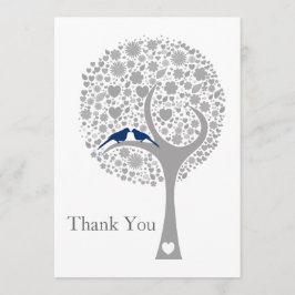 Blåblåvitfåglar bröllop Tack