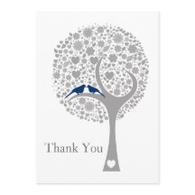 Blåblåvitfåglar bröllop Tack