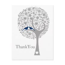 Blåblåvitfåglar bröllop Tack