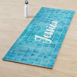 Blåblock av blått glas, mosaik