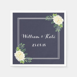 Blåblöjor av typen Ro bröllop Pappersservett