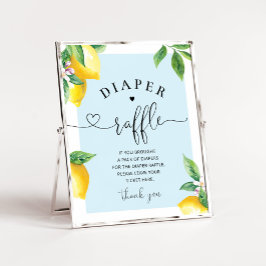Blåblöjstecken (Lemon diaper raffle) Poster