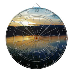 Blåblomma, blå solnedgång piltavla