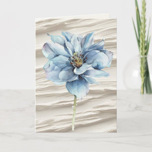 Blåblomma på Elfenbenskustens Abstrakt Kort