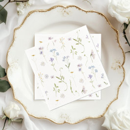 Blåblommans Blommigt elegant Pojke dusch Pappersservett