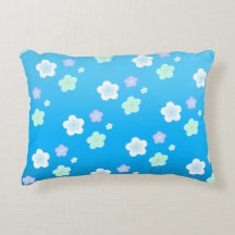 Blåblommig blommigt Övertoning, färglös Mönster