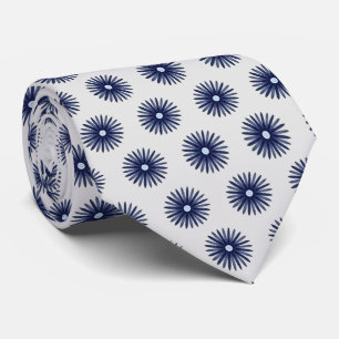 Blåblommig grafik Mönster Slips