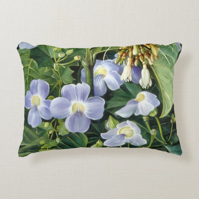 Blåblommig klättrare av Marianne North  Prydnadskudde (Framsidan)