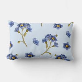 Blåblommiga kuddar