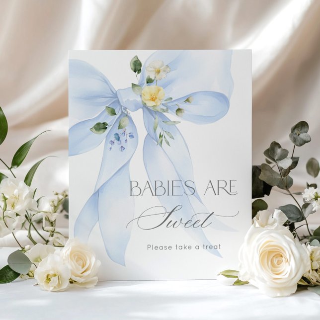 Blåblommiga Spädbarn är söt Poster (Skapare uppladdad)