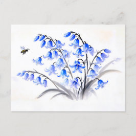 Blåblommor (asiatisk Bläck) Helg Vykort