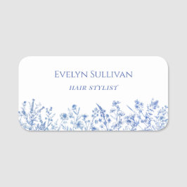 Blåblommor namn bricka namnbricka