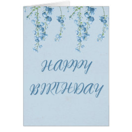 Blåblommor OBS Kort