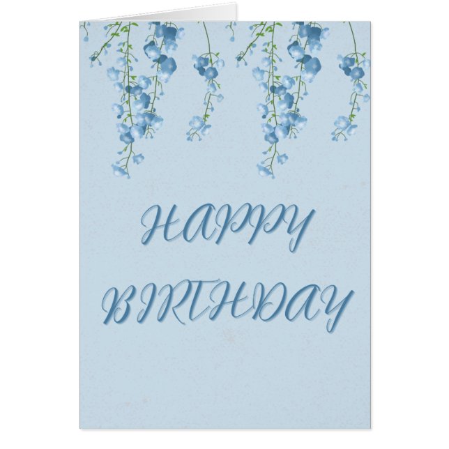 Blåblommor OBS Kort (Framsidan)