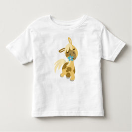 Blåblommor och barn i Pony T-shirt