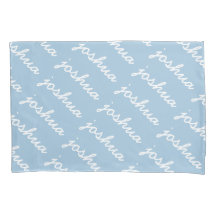 Blåböjande Namn Pillow Fodral