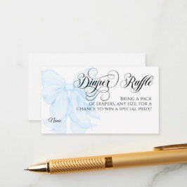 Blåbölja Modern Elegant Boy Shower Diaper Tilläggskort