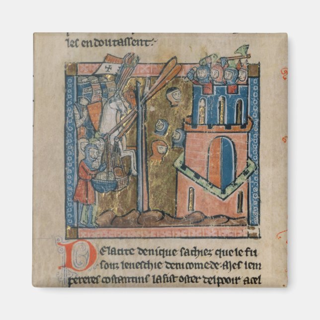 Blåbombard Nicaea med huvud 1097 Magnet (Framsidan)