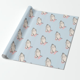 Blåbön och Rosa Gift Wrap för Händer Presentpapper