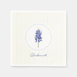 Blåbonat, Texas vild blomst Pappersservett