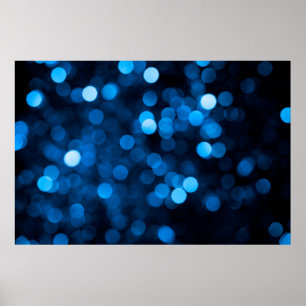 Blåborkeh glitter struktur ljus poster