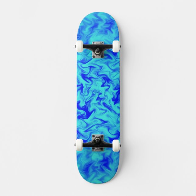 Blåbrand Old School Skateboard Bräda 18 Cm (Framsida)