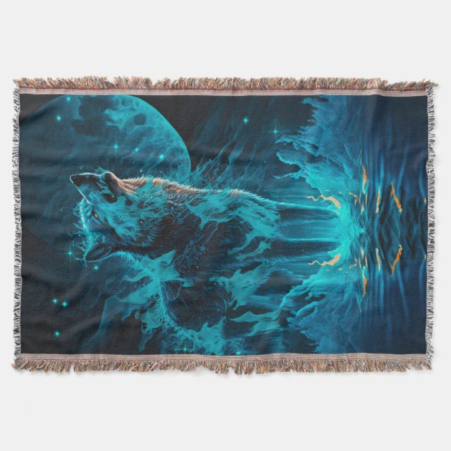 Blåbrand-Varg Filt (Framsidan)