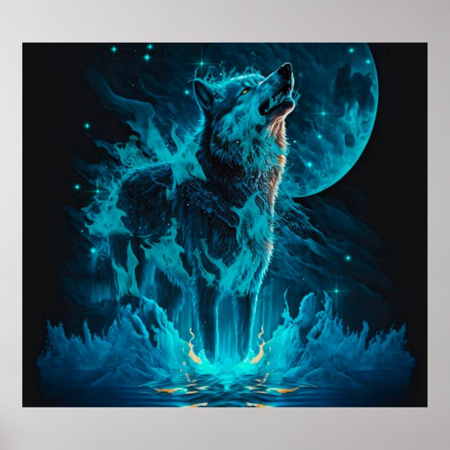 Blåbrand-Varg Poster (Framsidan)