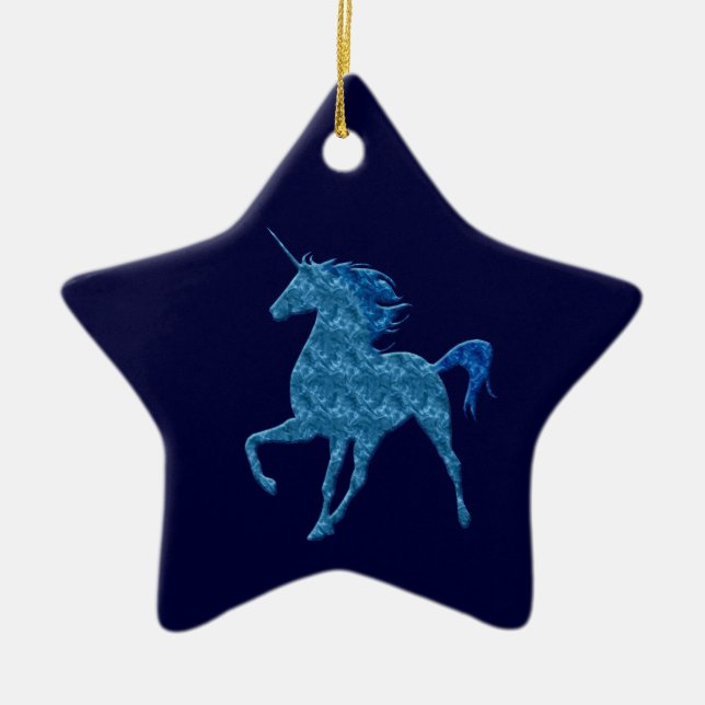 Blåbrandsstjärnan i Unicorn Ornament (Framsidan)
