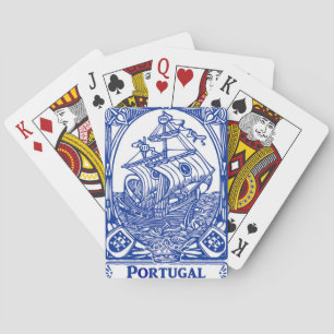 Blåbricka i Portugal Casinokort