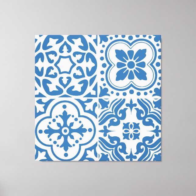 Blåbrickor 2 canvastryck (Framsida)