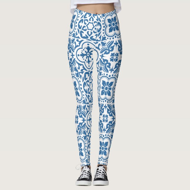 Blåbrickor 2 leggings (Framsida)