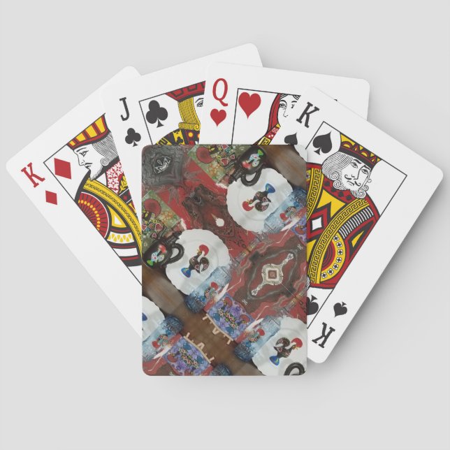 Blåbrickor Casinokort (Baksidan)